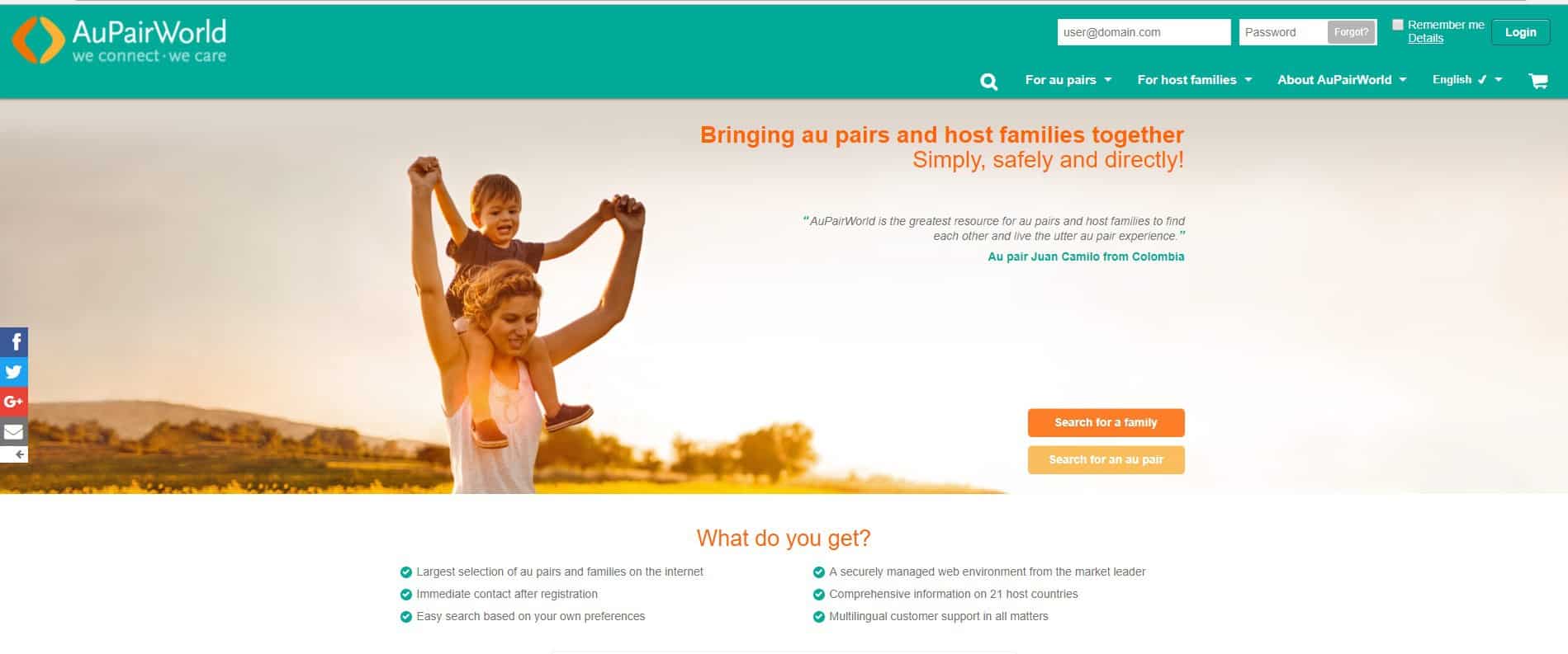 Want to know how to become an au pair in Spain? Use Au Pair World to find your au pair host family.