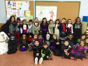 Children in Spain prefer to dress up as zombies, ghosts and vampires for Halloween.