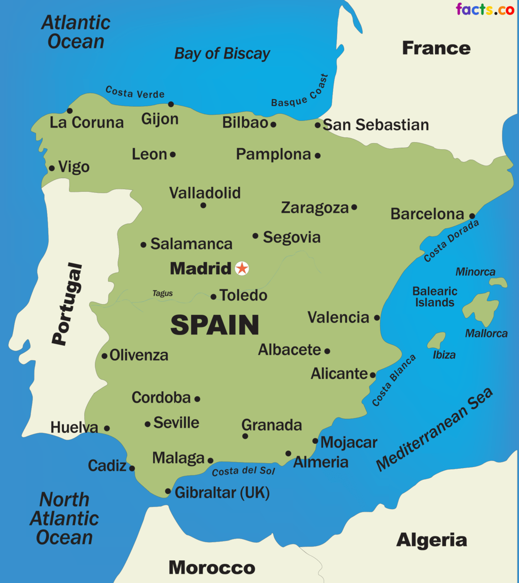 SpainPoliticalMap