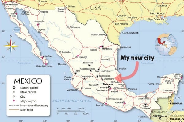 Check out the map to see where Queretaro Mexico is!