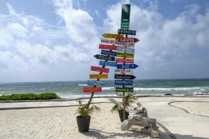 Visit Tulum on a budget and spend the day at the Caleta Tankah resort.
