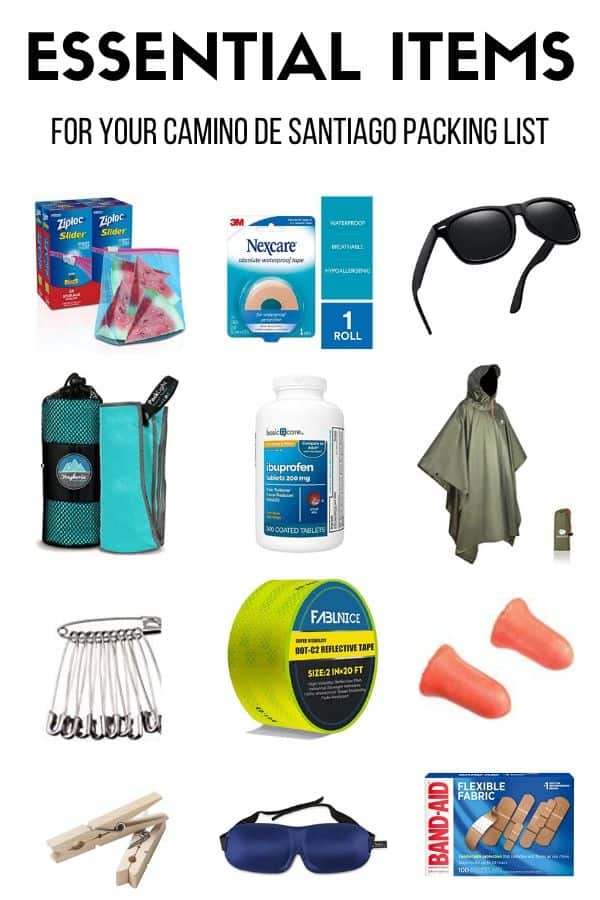 Camino packing list women essentials