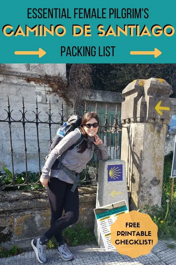 Essential Camino Packing List For Women {Free Printable Checklist}