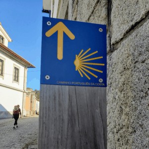 Portuguese Camino Coastal Route Stages sign
