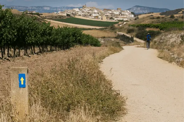 Camino de Santiago albergues - pilgrim walking