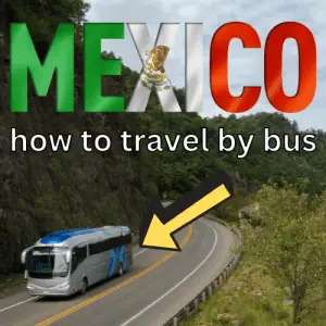 bus traveling highway mexico