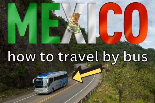 bus traveling highway mexico